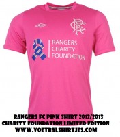 Rangers FC pink limited edition shirt 2012 2013