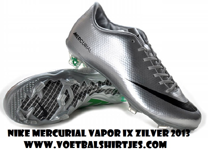 Nike Mercurial Vapor IX zilver 2013 voetbalschoenen