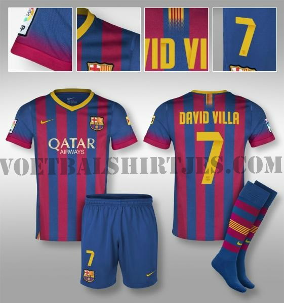 fc Barcelona home kit 2013/2014 details