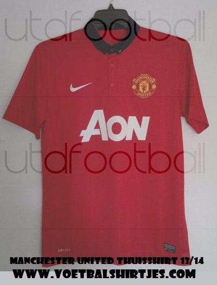 Manchester United home kit 2013-2014