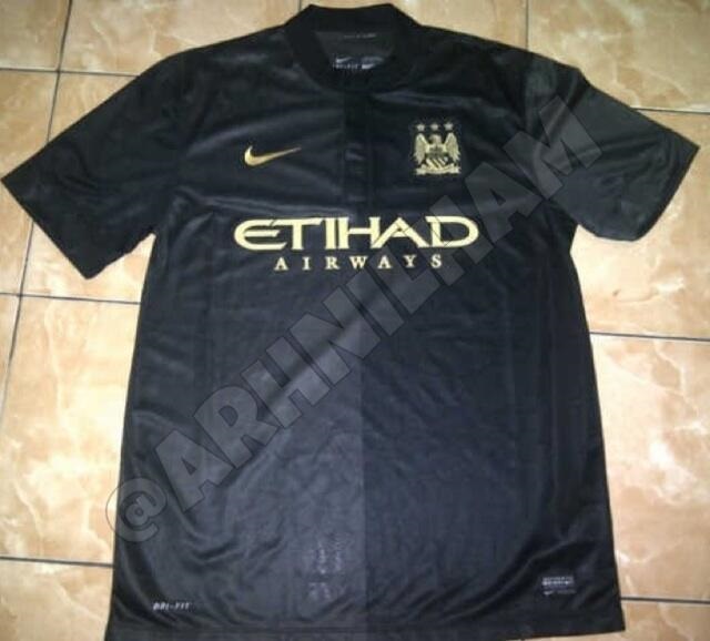 Manchester City away shirt black 2013-2014