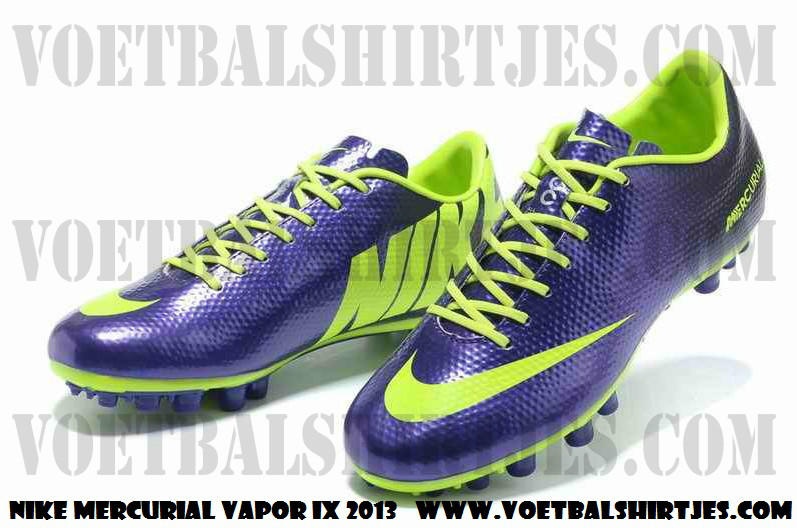 Nike mercurial vapor IX soccer cleats purple green