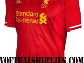 Liverpool home kit 2013 2014 Warrior