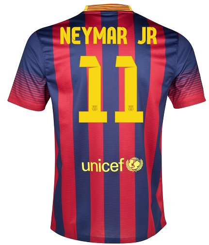 Matron bitter Reis Neymar shirt Barcelona 2014 - Voetbalshirtjes.com