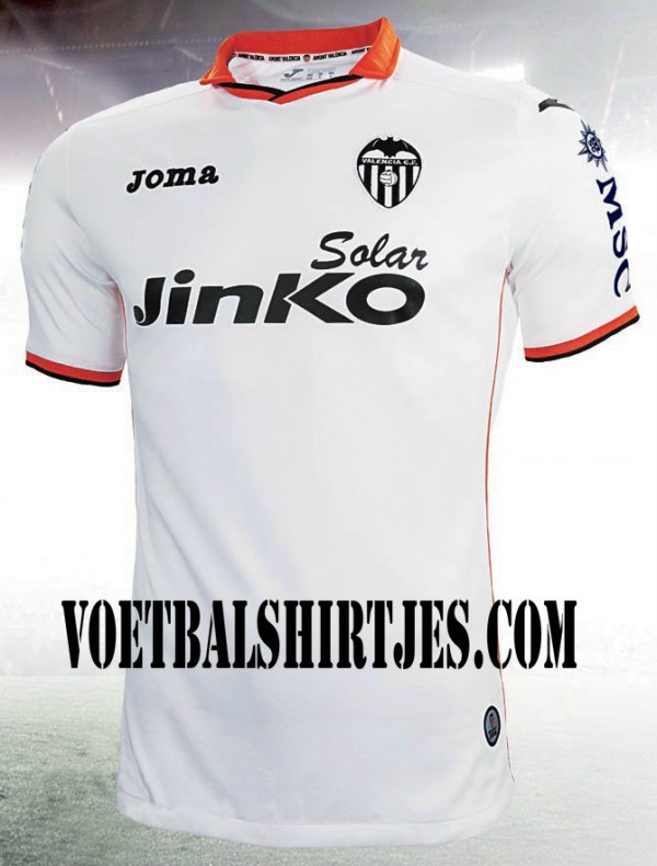 la primera equipación del Valencia CF 13/14