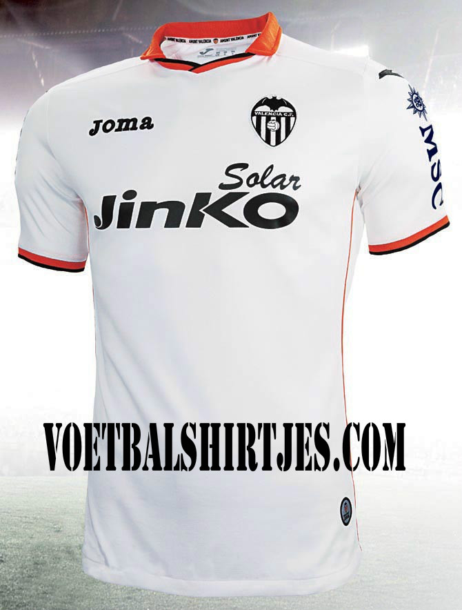 Valencia thuisshirt 2013/2014