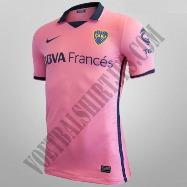 camiseta boca juniors alternativa rosa 2014