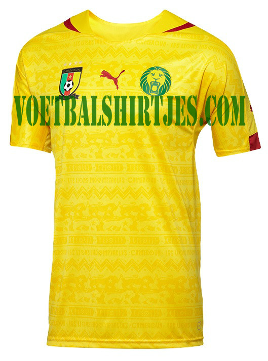 Cameroon World cup away jersey 2014
