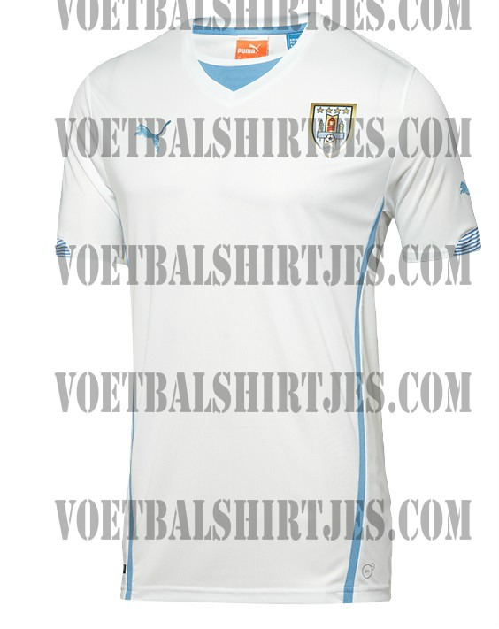 camiseta alternativa Uruguay 2014 Copa