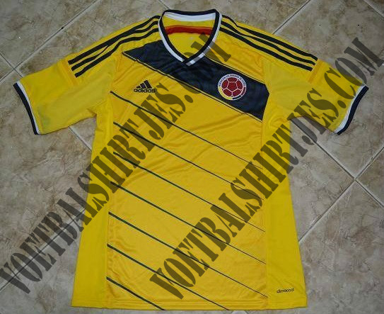 Colombia world cup home kit 2014