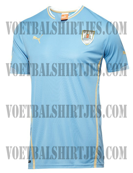 Uruguay home shirt world cup 2014