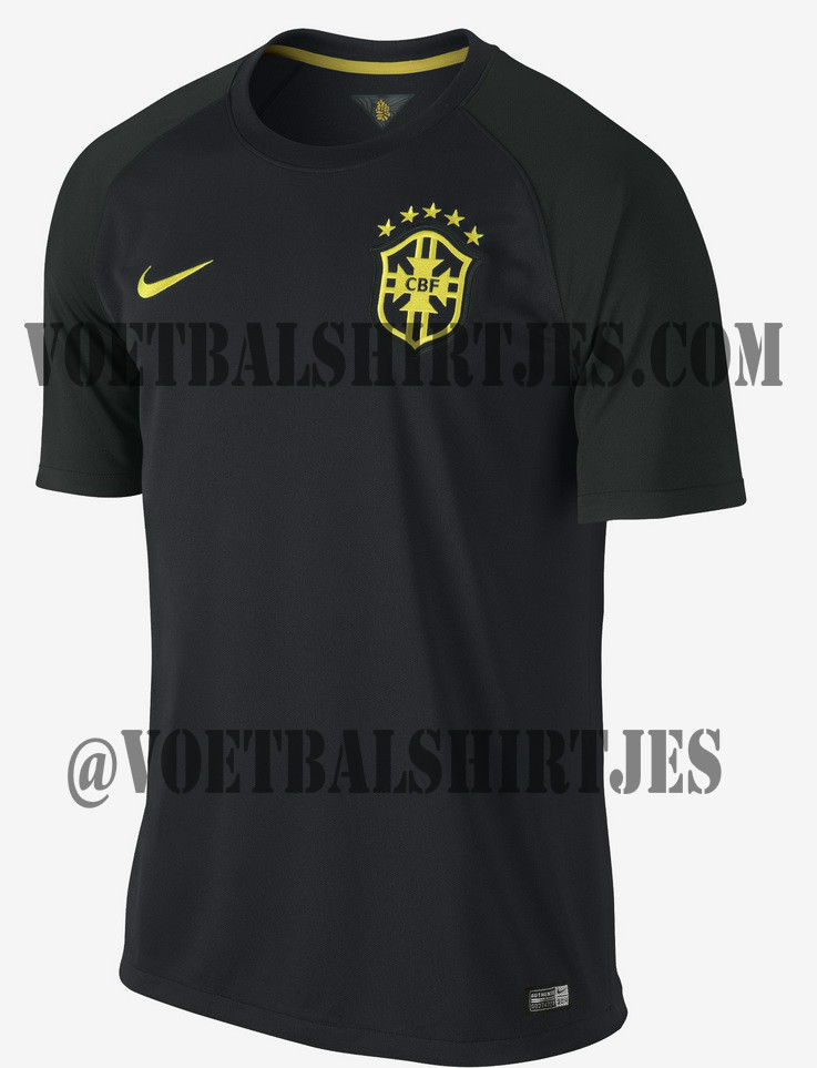 camiseta Brasil 3rd negra 2014