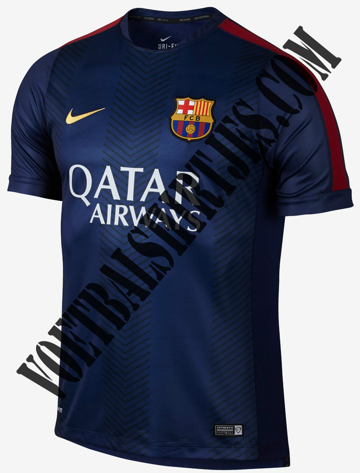 Barcelona pre match shirt 2015
