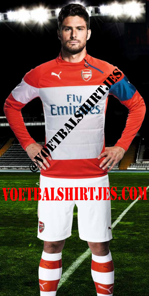 veerboot Herkenning Roux Arsenal trainingskleding 2014-2015 - Voetbalshirtjes.com