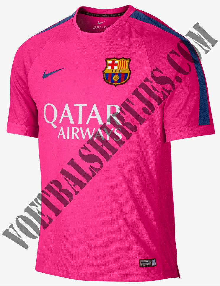 FC Barcelona Pink training top 2015