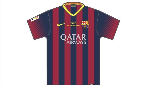 FC Barcelona Tito Vilanova shirt