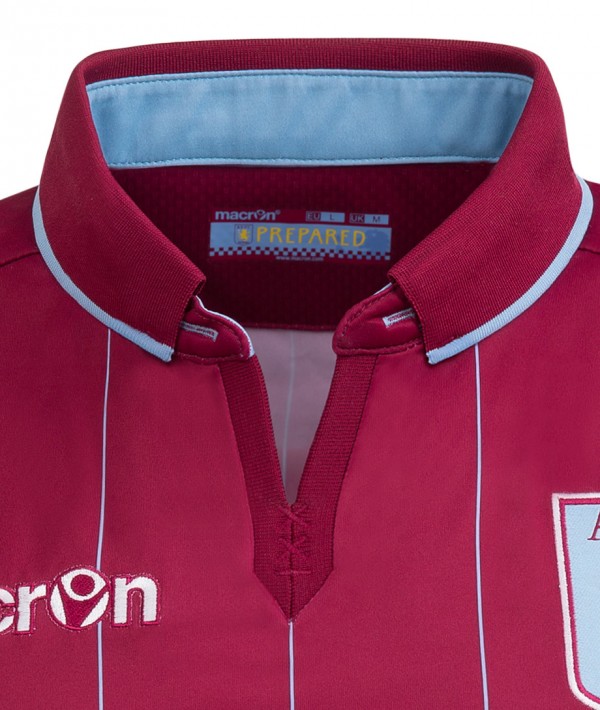 aston villa kraag voetbalshirt