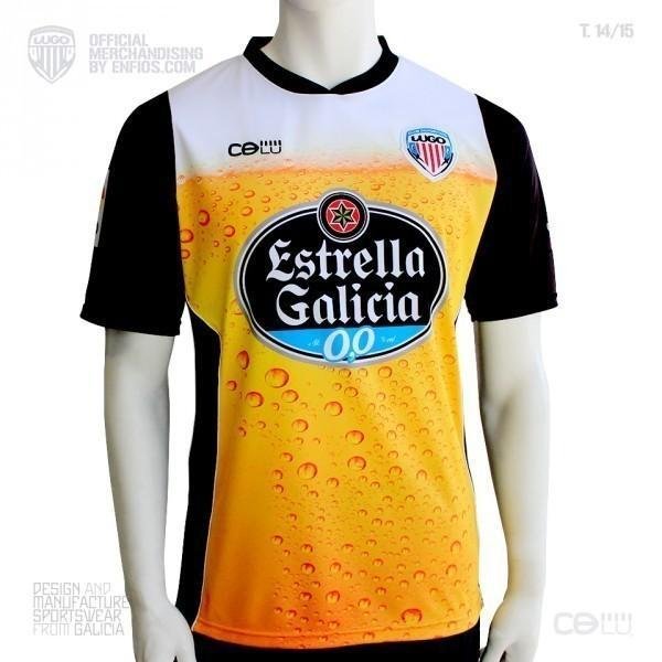 CD Lugo bier voetbalshirt 2015