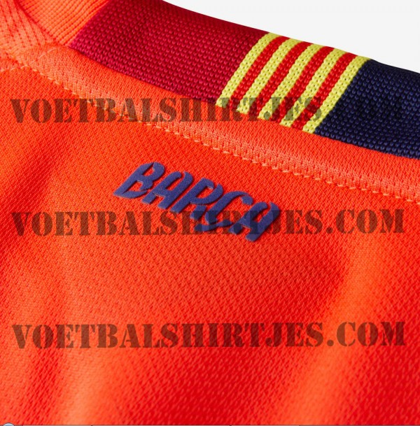 uitshirt barcelona 2015 nek