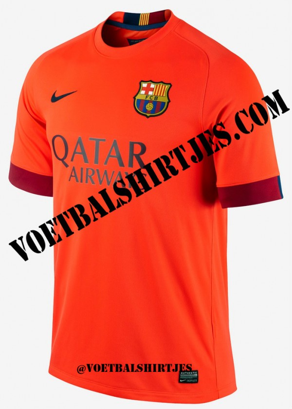 barcelona away shirt 2015