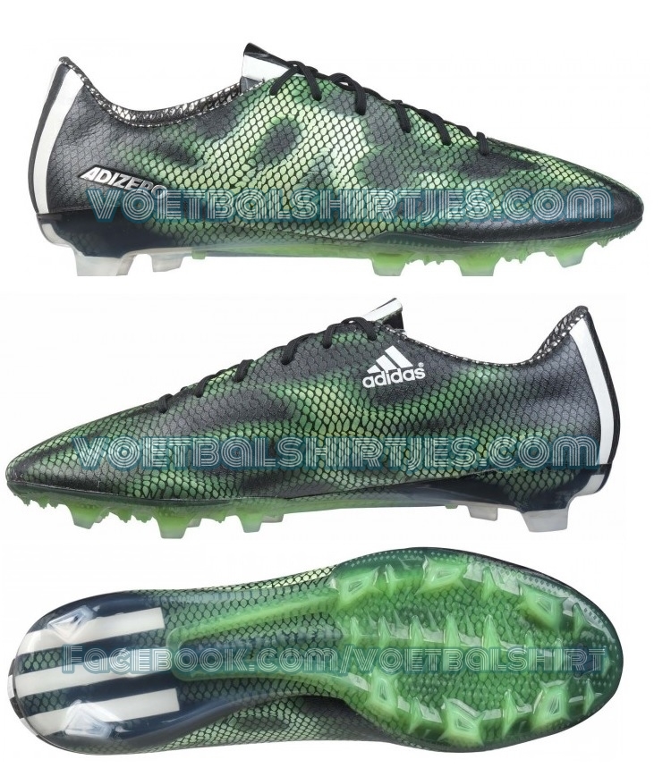 Kantine begin Elastisch Adidas F50 Adizero Core Black / Solar Green - Voetbalshirtjes.com