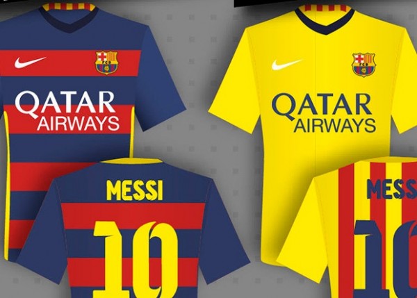 Barcelona shirts 2015/2016