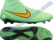 nike magista obra fg poison green total orange