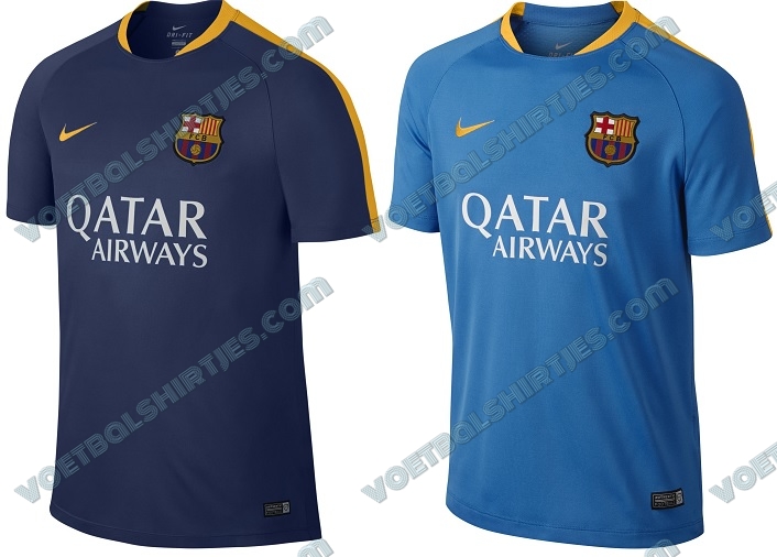 FC Barcelona 15/16 training tops