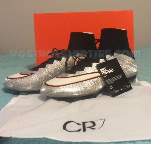 Ronaldo silver Mercurial Superfly boots 2015