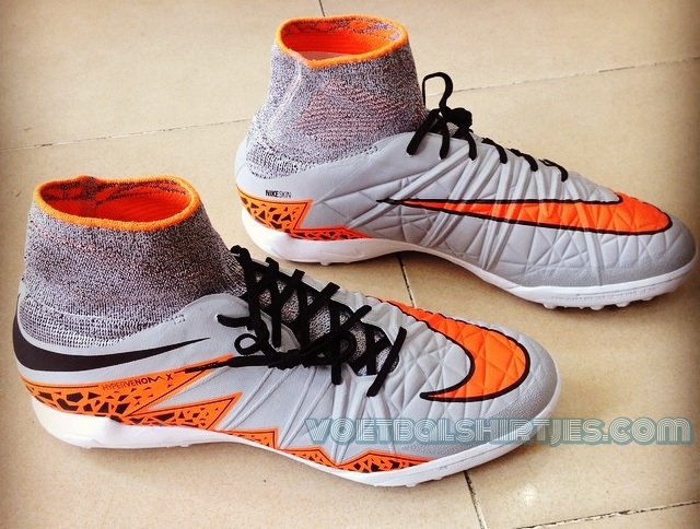 nike hypervenom orange and grey