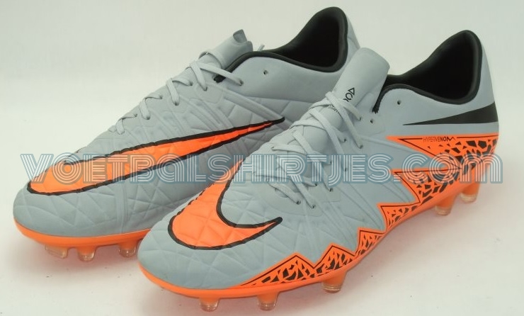 Ladder Mail over het algemeen Nike Hypervenom Phinish FG Wolf Grey Total Orange