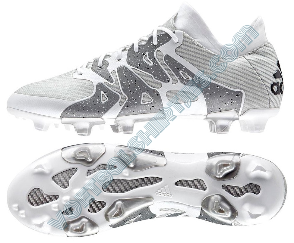 Adidas X 15.1 White-Silver Metallic