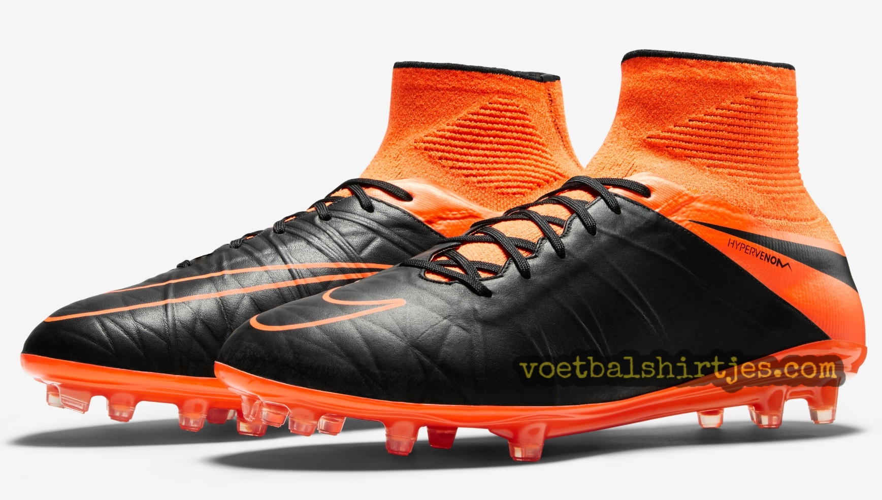 Overredend Consulaat slecht humeur Nike Hypervenom 2 Leather Black - Total Orange