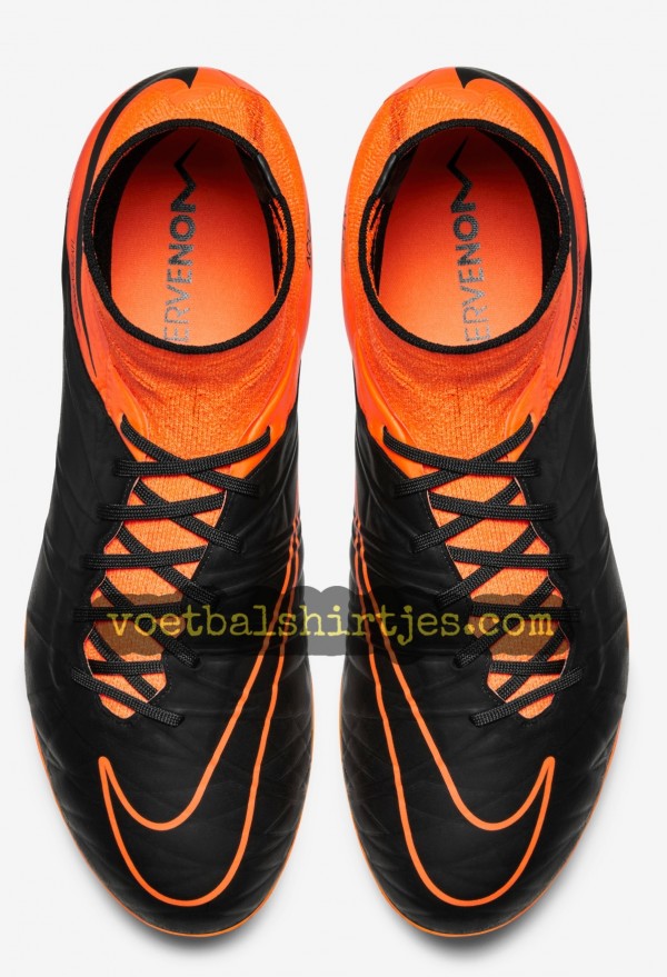 Nike Hypervenom Phantom II Tech Craft FG Black Total Orange