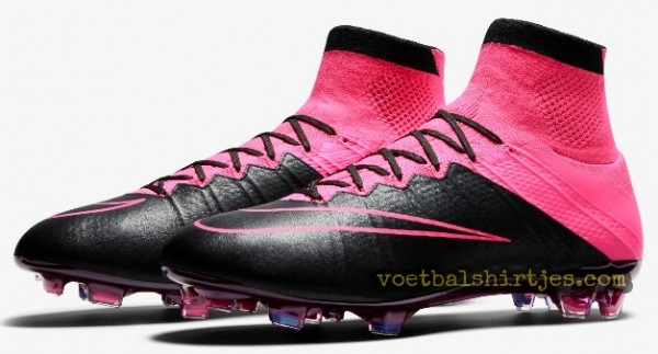 Nike Mercurial Superfly black pink leather