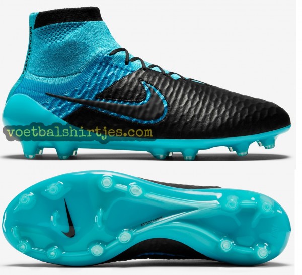 nike magista k-leather blue black