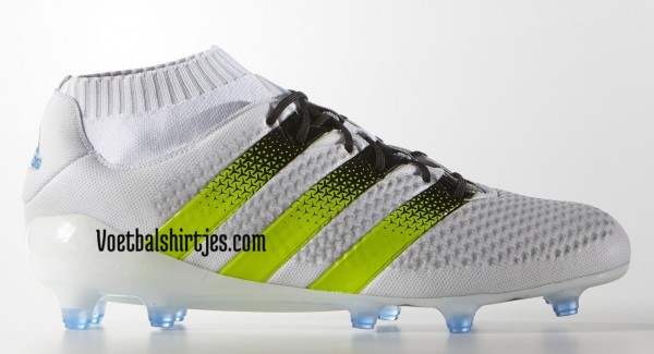 ace 16 primeknit white solar yellow