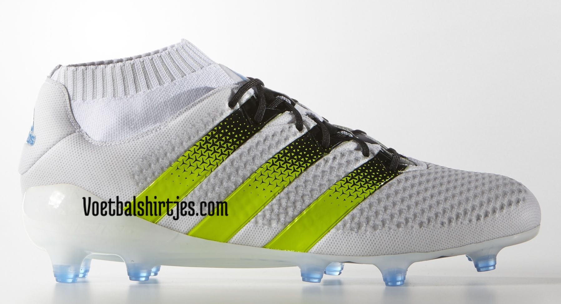 Adidas Ace 16+ Primeknit White Solar Yellow