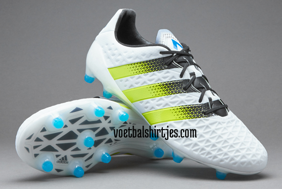 adidas ace 16.1 fg white semi solar slime shock blue