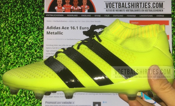 adidas ace 16.1 Primeknit solar yellow