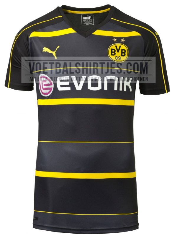 Panorama verantwoordelijkheid holte Borussia Dortmund uitshirt 2017 - BVB auswarts trikot 16/17 Puma