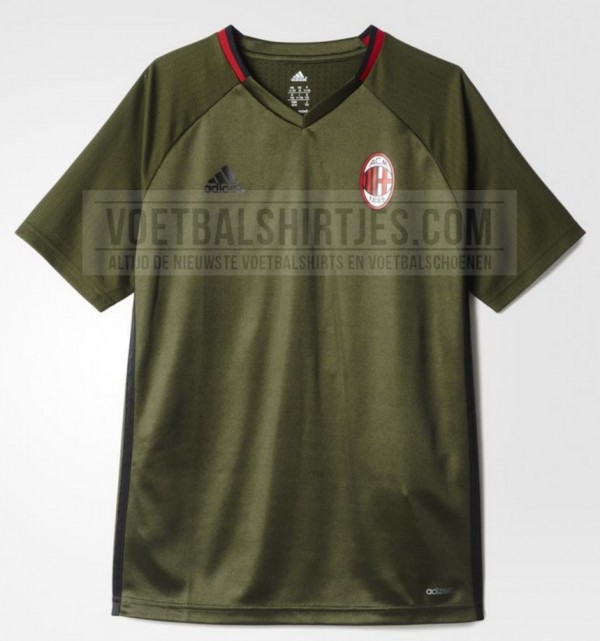 ac milan 16-17 trainingsshirt night cargo