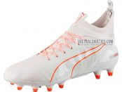 puma evotouch pro fg white shocking orange