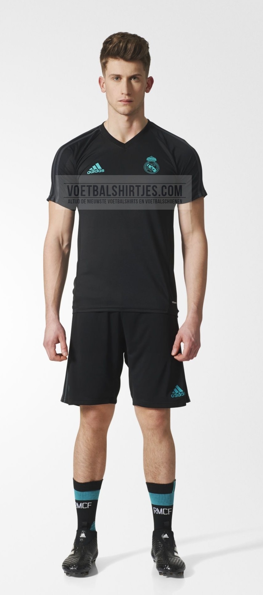 real madrid 17-18 training top black