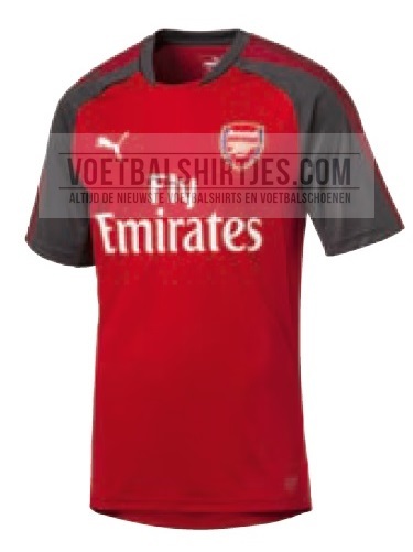 arsenal home 17-18 training top