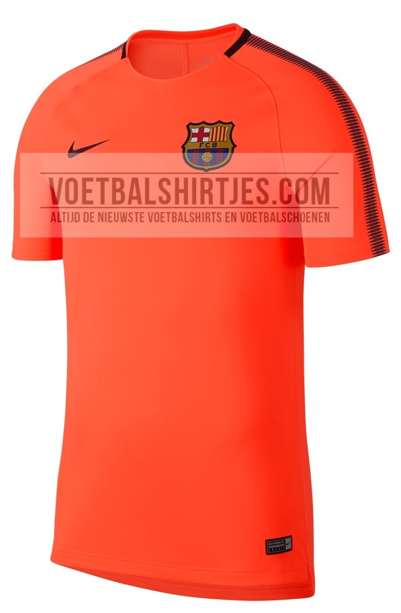 Barcelona 17-18 training top orange