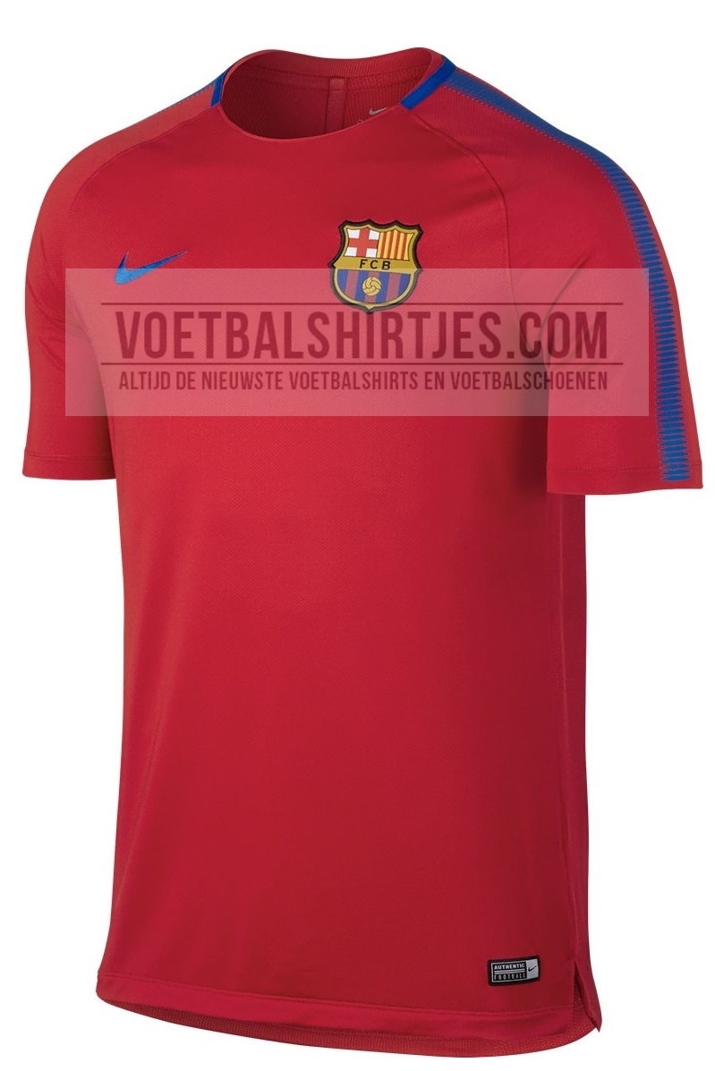 FC Barcelona training top 17-18 red