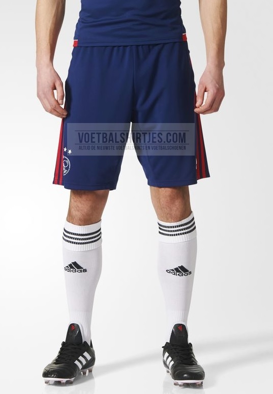 ajax training short 17-18 dark blue