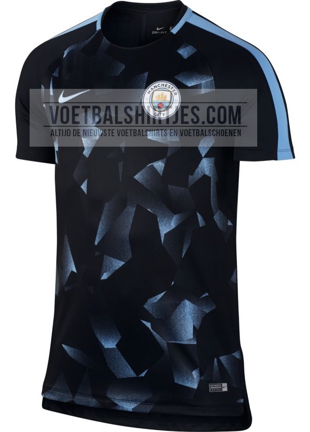 Manchester City 17-18 UCL Pre-match top