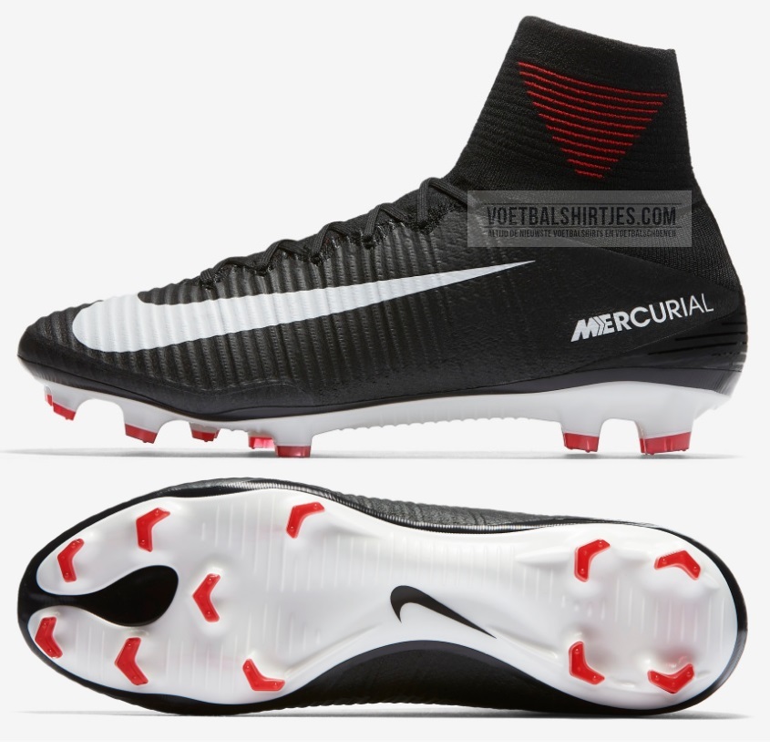 knijpen Mondwater masker Mercurial Superfly V Black 2017 - Nike Mercurial voetbalschoenen zwart